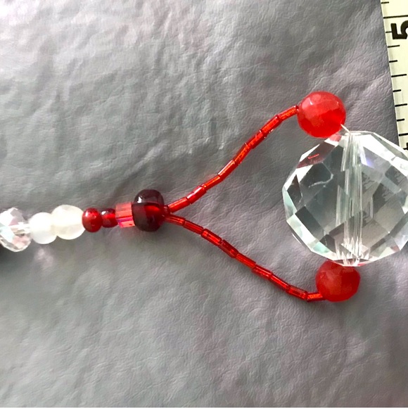 Crystal and glass suncatcher - Picture 2 of 9